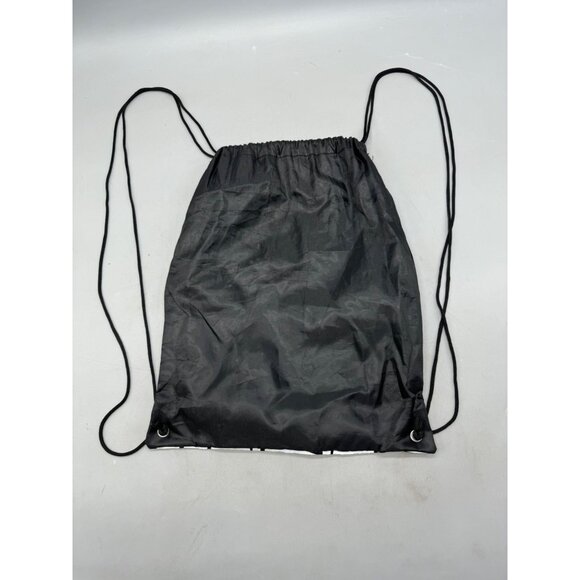 Disney Minnie Mouse Drawstring black Backpack Bag red dot bow 15x12" READ - Picture 3 of 3